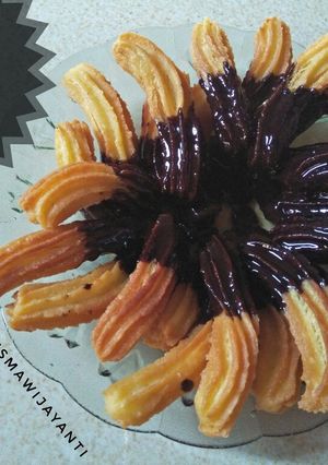 Foto resep Churros With Chocolate Ganache 🍫