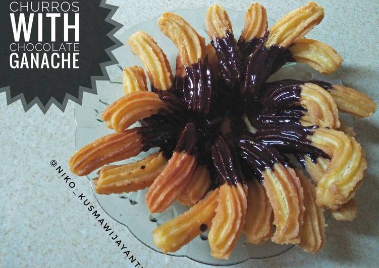 Churros With Chocolate Ganache 🍫