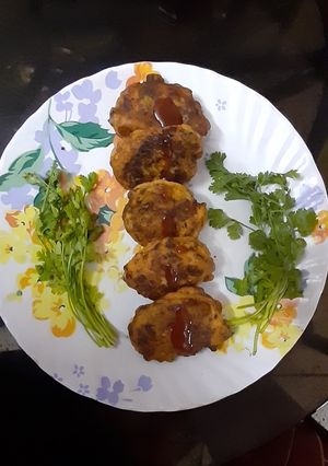 পটেটো কর্ণ ভেজ টিক্কা ফ্রাই (potato corn veg tikka fry recipe in Bengali) রেসিপির প্রধান ছবি