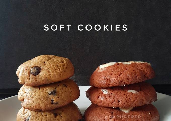 Soft Cookies 🍪 Chocomaltine & Redvelvet Cheese 🍫🧀
