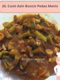 26. Cumi Asin Buncis Pedas Asam
