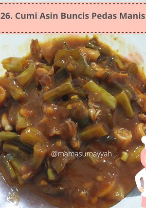Foto resep 26. Cumi Asin Buncis Pedas Asam