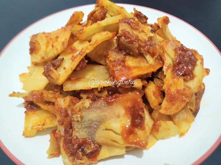 Langkah Gampang Membuat Resep Rahasia Keripik Singkong Balado Crispy / Keripik Sanjai yang Uenak Anti Ribet, Bikin Ngiler