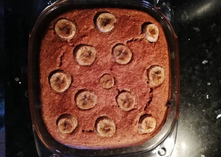 Bizcocho de avena y plátano