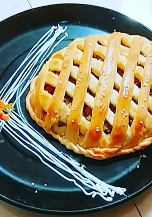 A picture of Chicken stuffed bread.