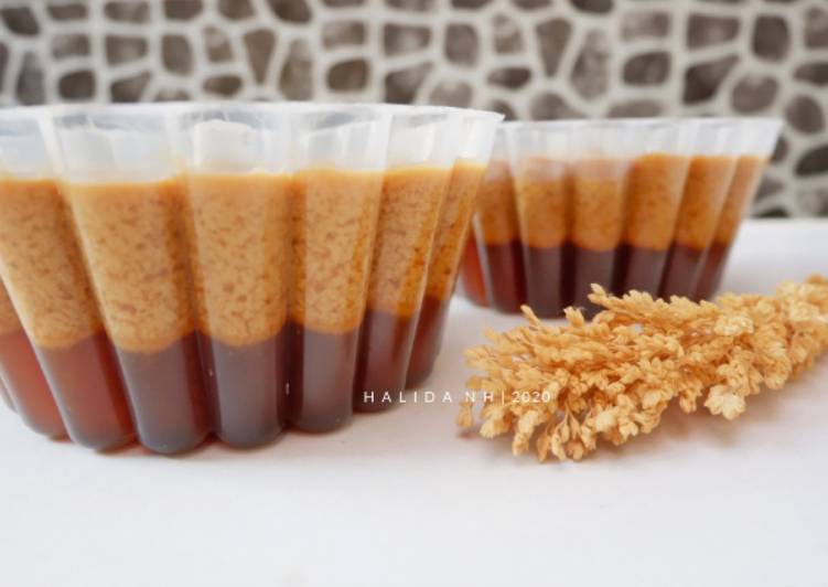 Puding Gula Merah | Puding Jadul Agar-Agar kertas