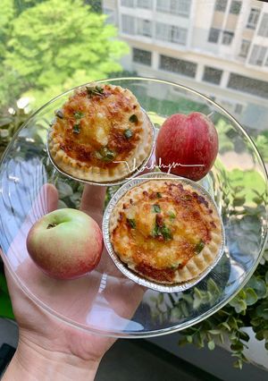 Hình của món Bánh Trứng Cút Phô Mai Ngàn Lớp.