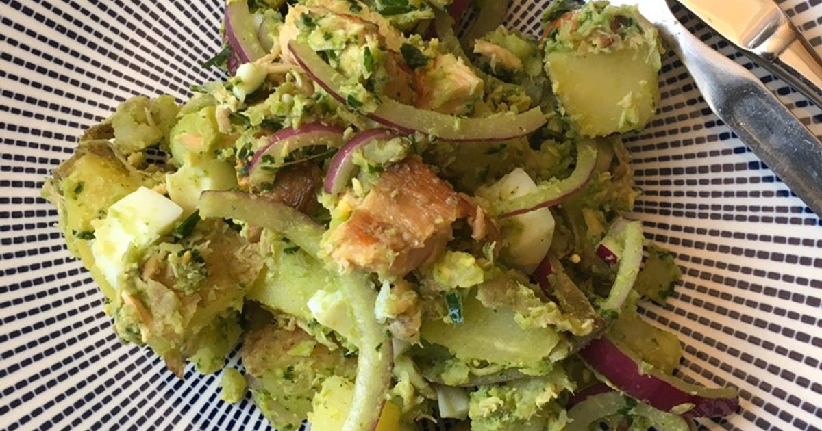 Kartoffelsalat Mit Räucherlachs Rezept von Sophie V. - Cookpad Kartoffelsalat Mit Räucherlachs Rezept von Sophie V. - Cookpad