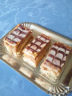 Une photo de Millefeuilles revisités vanille marrons