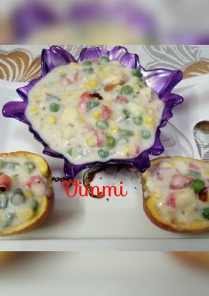A picture of Russian salad.
