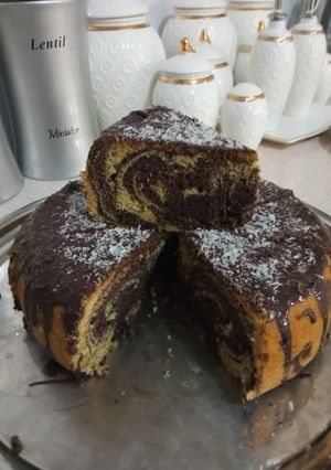 عکسی از دستور کیک زبرا 🍰