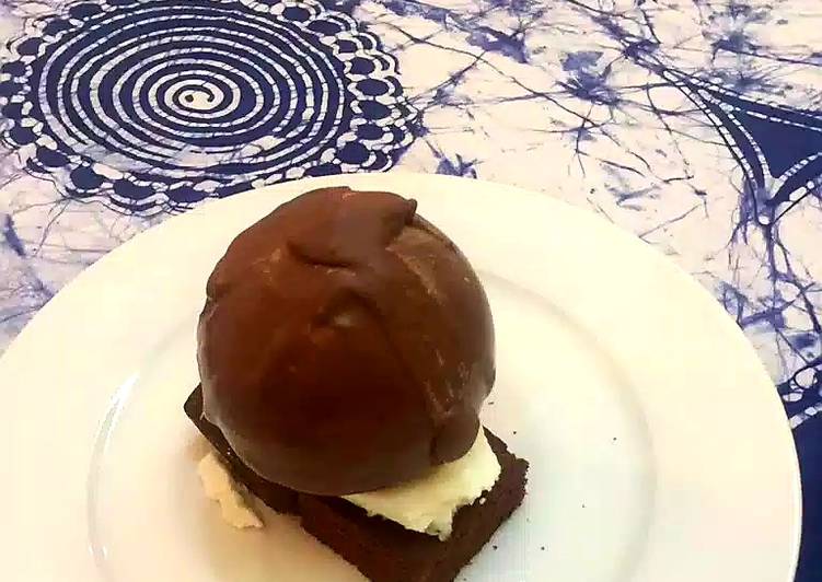 Simple Way to Prepare Any-night-of-the-week Chocolate Brownie with Chocolate balloon