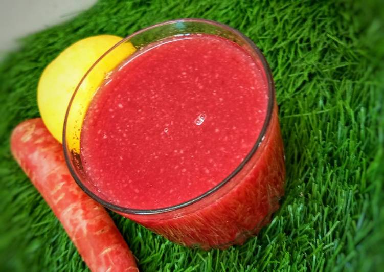 Apple Pomegranate carrot detox juice