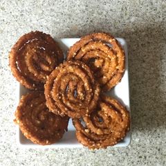 A picture of Farali tapioca chakli.