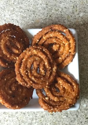 A picture of Farali tapioca chakli.
