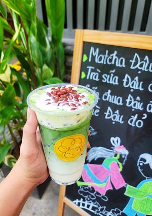 Hình của món Matcha đậu đỏ.