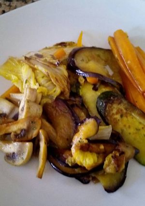 Una foto de Salteado de verduras