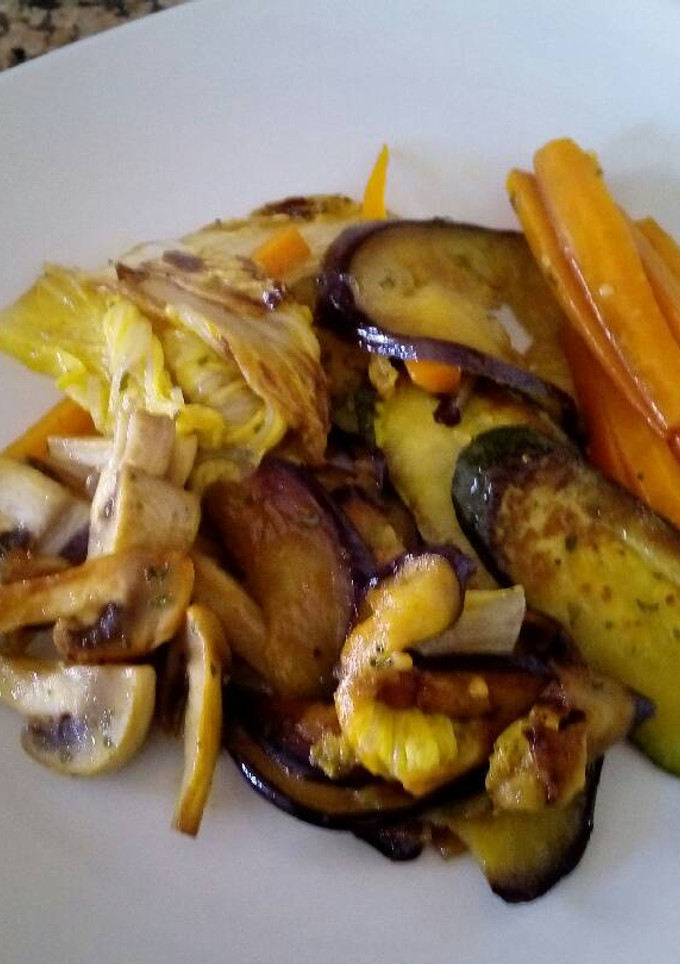Una foto de Salteado de verduras