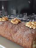 Brazo gitano de chocolate y crema (bizcocho enrollado)