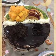 كيكة بالفواكه والشوكلاته-レシピのメイン写真