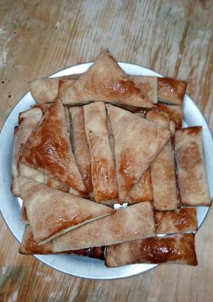 Una foto de Banderillas y pañuelitos de hojaldre