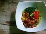 Mie Ayam Hijau+Orange