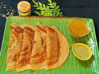 Brown Rice Masala Dosa