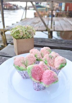 Foto resep Bolu kukus mekar semangka