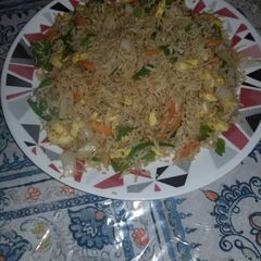 A picture of Dry egg fried rice.