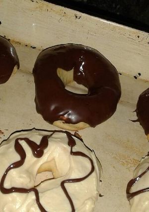 Una foto de Riquísimas donas al horno!🍩🍩