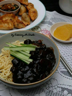 Foto resep Jjajangmyun (Korean Black Bean Noodles)