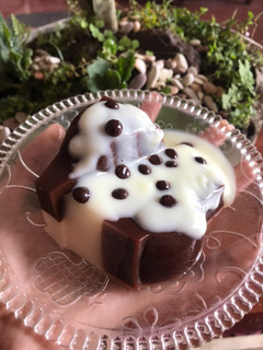 Foto resep Puding susu coklat vanila with vla