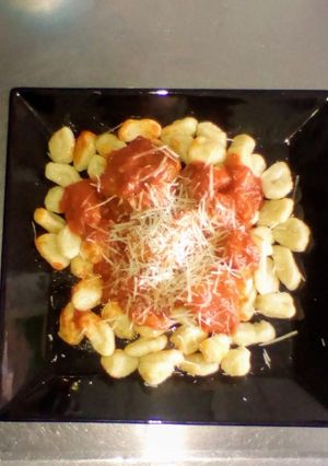Una foto de Ñoquis de papas con estofado