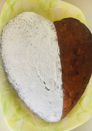 Una foto de BUDIN CON AVENA EN HOJUELAS Y CORAZÓN DE 🥥COCO🥥 Y CHIPS DE 🍫CHOCOLATE🍫