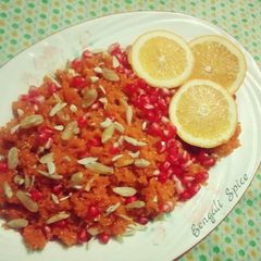 A picture of Hyderabadi Zarda/ জরদা পোলাও/ Sweet Saffron pulao ♥.