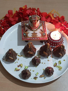 A picture of Chocolate Modak.