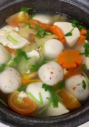 Hình của món Canh đậu hủ.