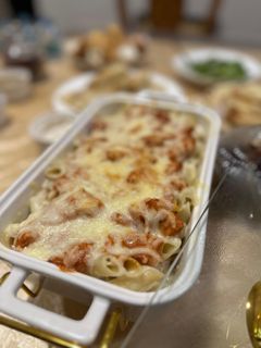 صورة لوصفة مكرونة بالبنك صوص
