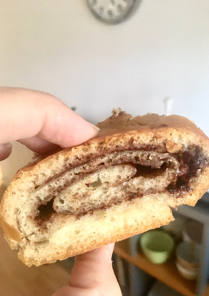 Una foto de Rollo pizza de chocolate