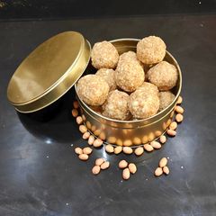 Peanut Jaggery Laddu Without Sugar,Oil,Ghee A picture of Peanut Jaggery Laddu Without Sugar,Oil,Ghee.