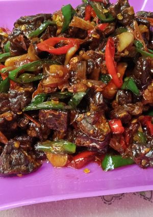 Foto resep Oseng paru mercon