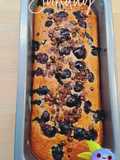 Plumcake agli albumi e mirtilli