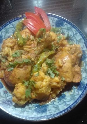 A picture of Gobi Chicken.