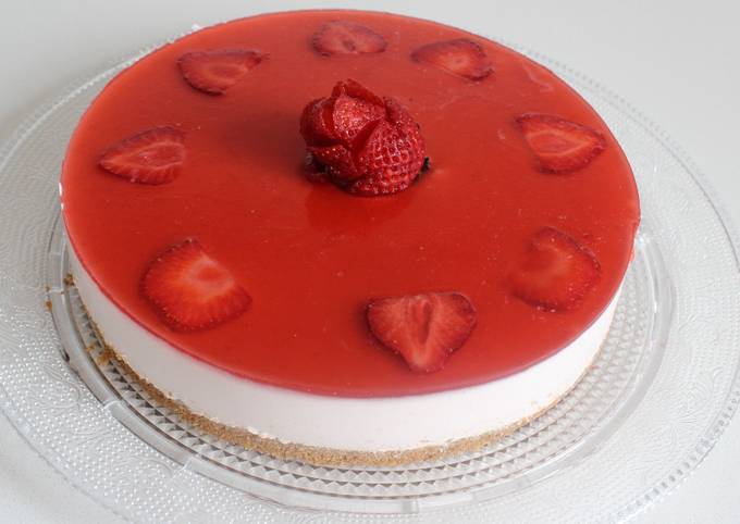 Tarta De Mousse De Fresas Sin Huevo Receta De El Men De Gemma Cookpad