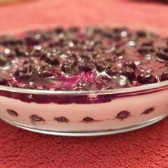 A picture of Blueberry souffle.