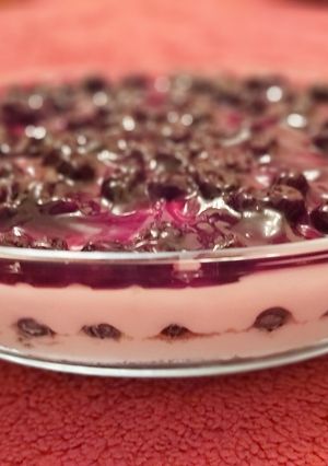 A picture of Blueberry souffle.