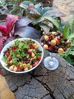 A picture of Rajma Kabuli chana salad.