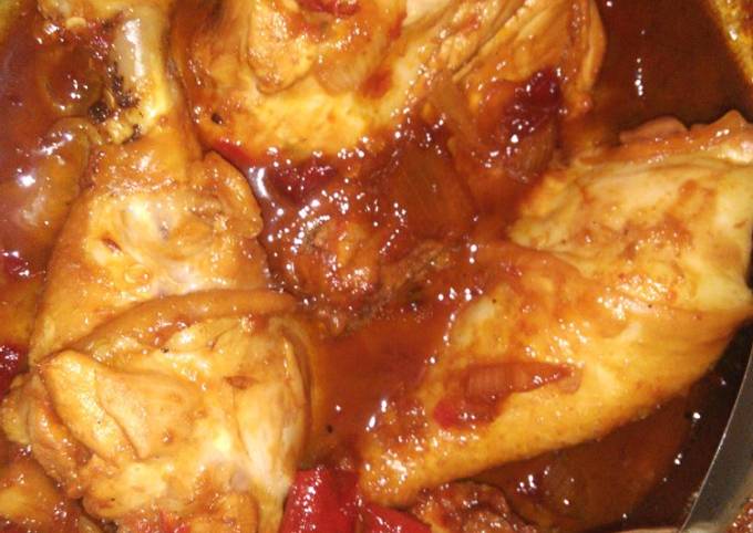 Resep Ayam kecap pedas simpel Anti Gagal