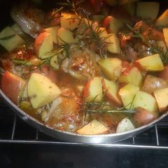 A picture of Oven glazed chicken.