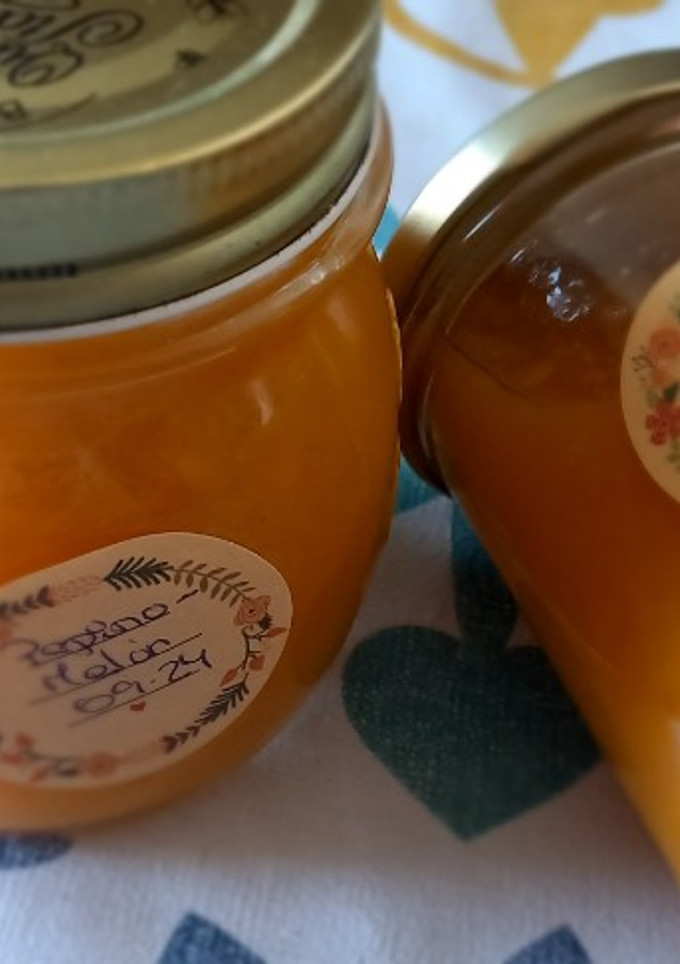 Una foto de Mermelada de pera-melón y naranja